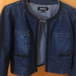 Forever21 Denim Cropped Jacket